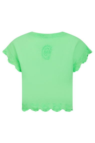 Kitty Neon Green Top