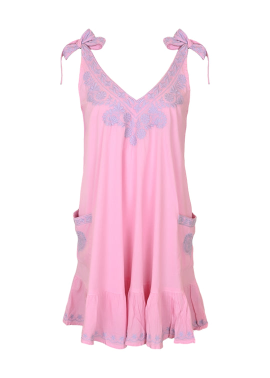 Load image into Gallery viewer, Celeste Mini Dess Pink/Lilac - Mini Dress
