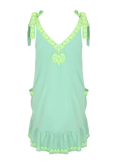 Celeste Mini Dess Mint/Lime - Mini Dress
