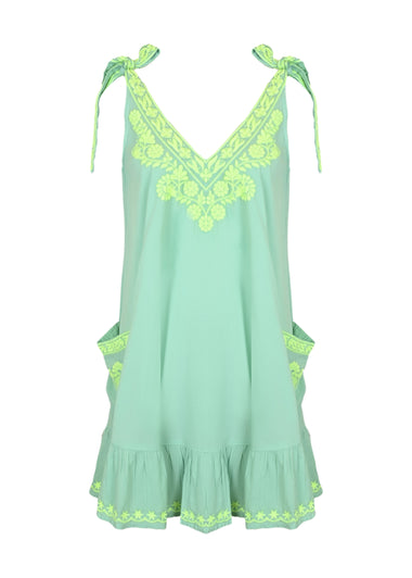 Celeste Mini Dess Mint/Lime - Mini Dress
