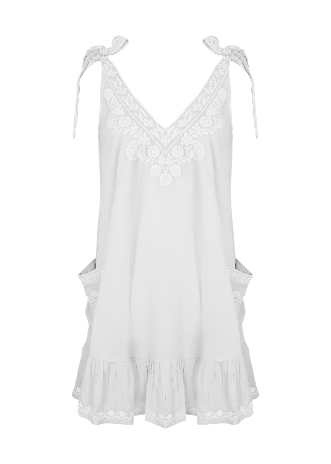 Celeste Mini Dress White - Mini Dress