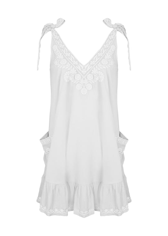 Celeste Mini Dress White - Mini Dress