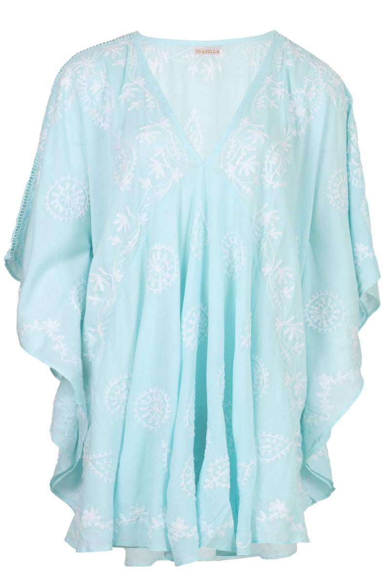 Ola Aqua/White Kaftan