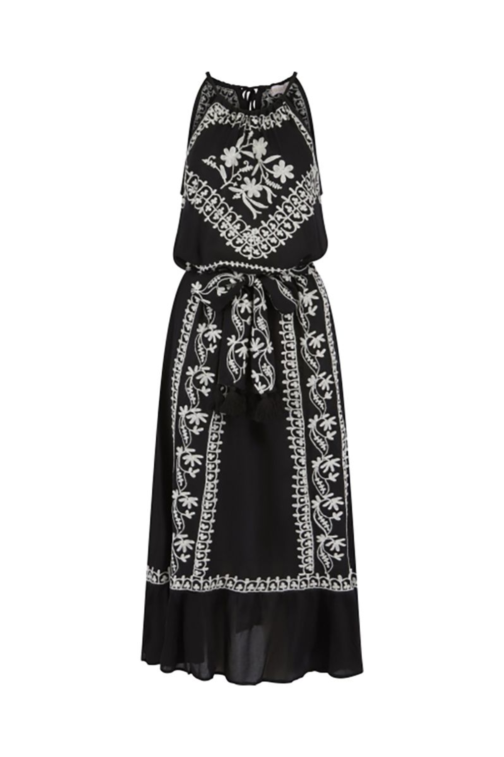 Load image into Gallery viewer, Poppy Black Pearl Maxi Dress

