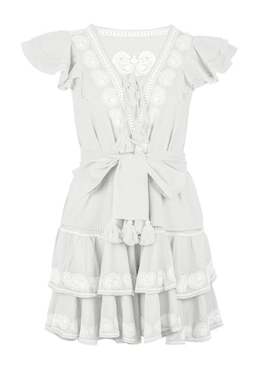 Ray Mini Dress White