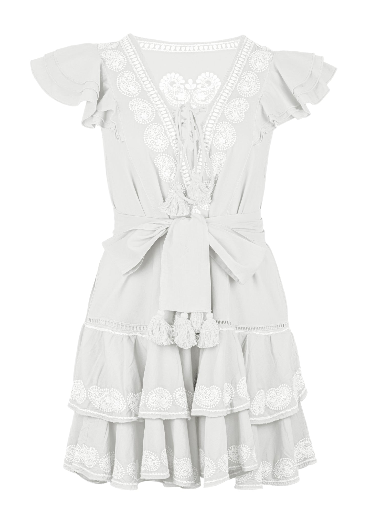 Ray Mini Dress White