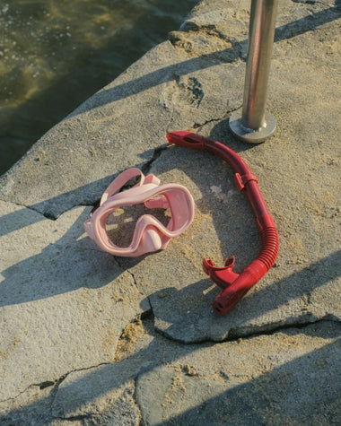 Betty Snorkeling Set Ruby Red/French Rose