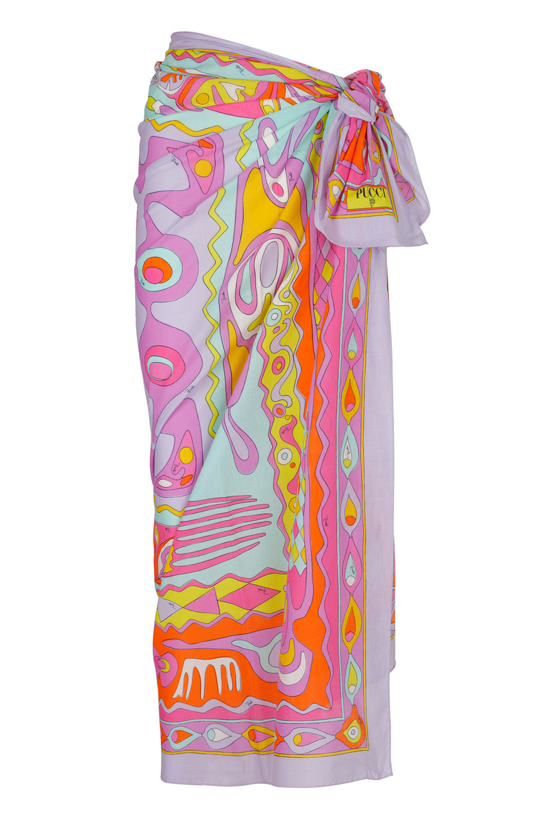 Angoli Print Cotton Sarong Multicolor