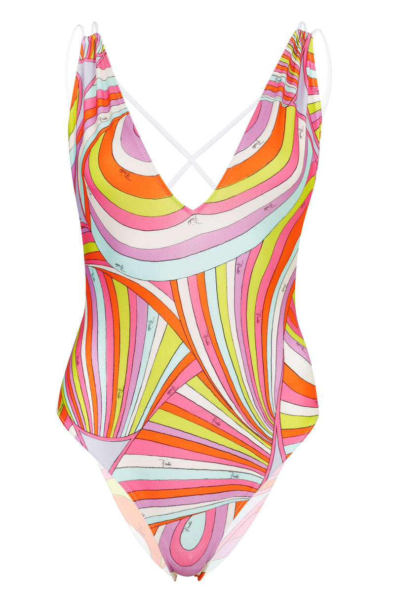 Iride Print Swimsuit Multicolor