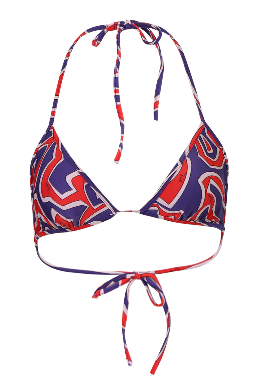 Load image into Gallery viewer, Labirinto Print Triangle Bikini Top Multicolour
