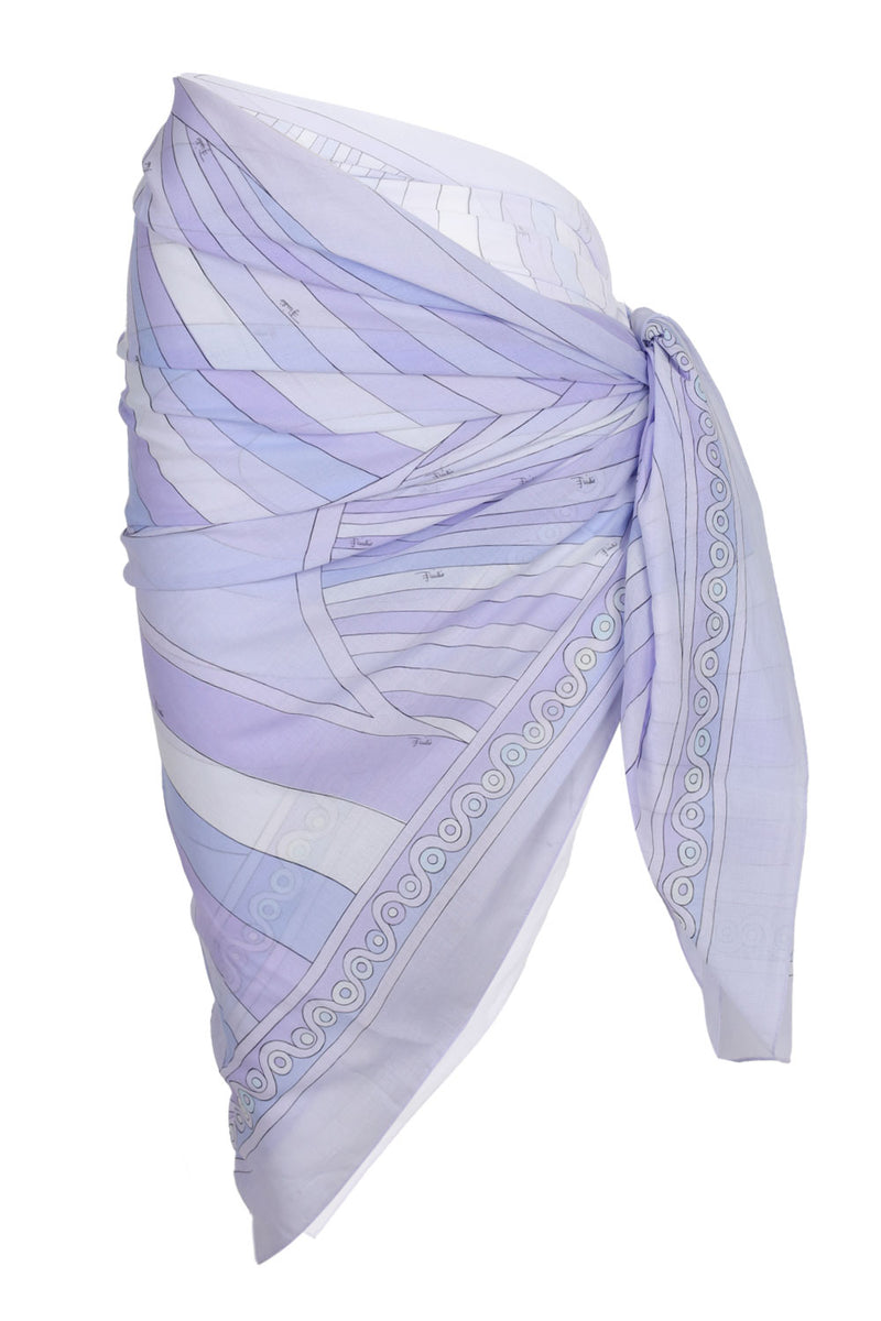 Sarong with Iride Print Lavander