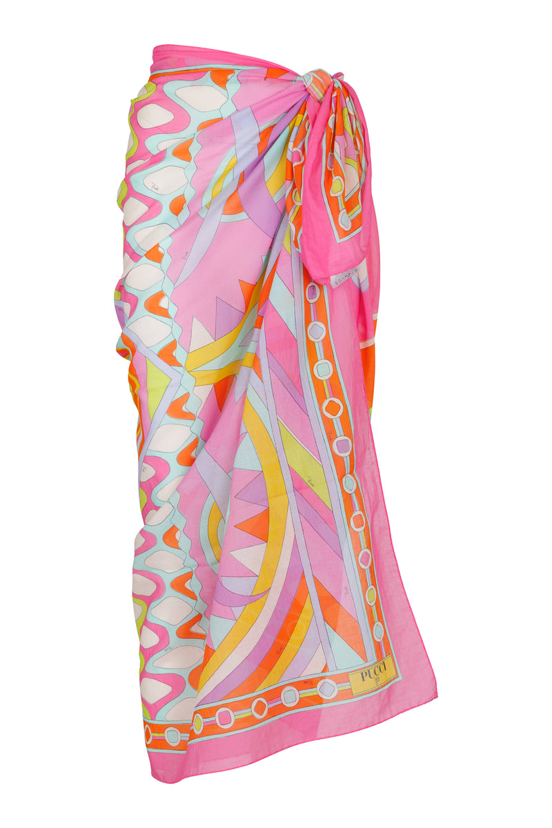 Vivara Print Cotton Sarong Multicolor