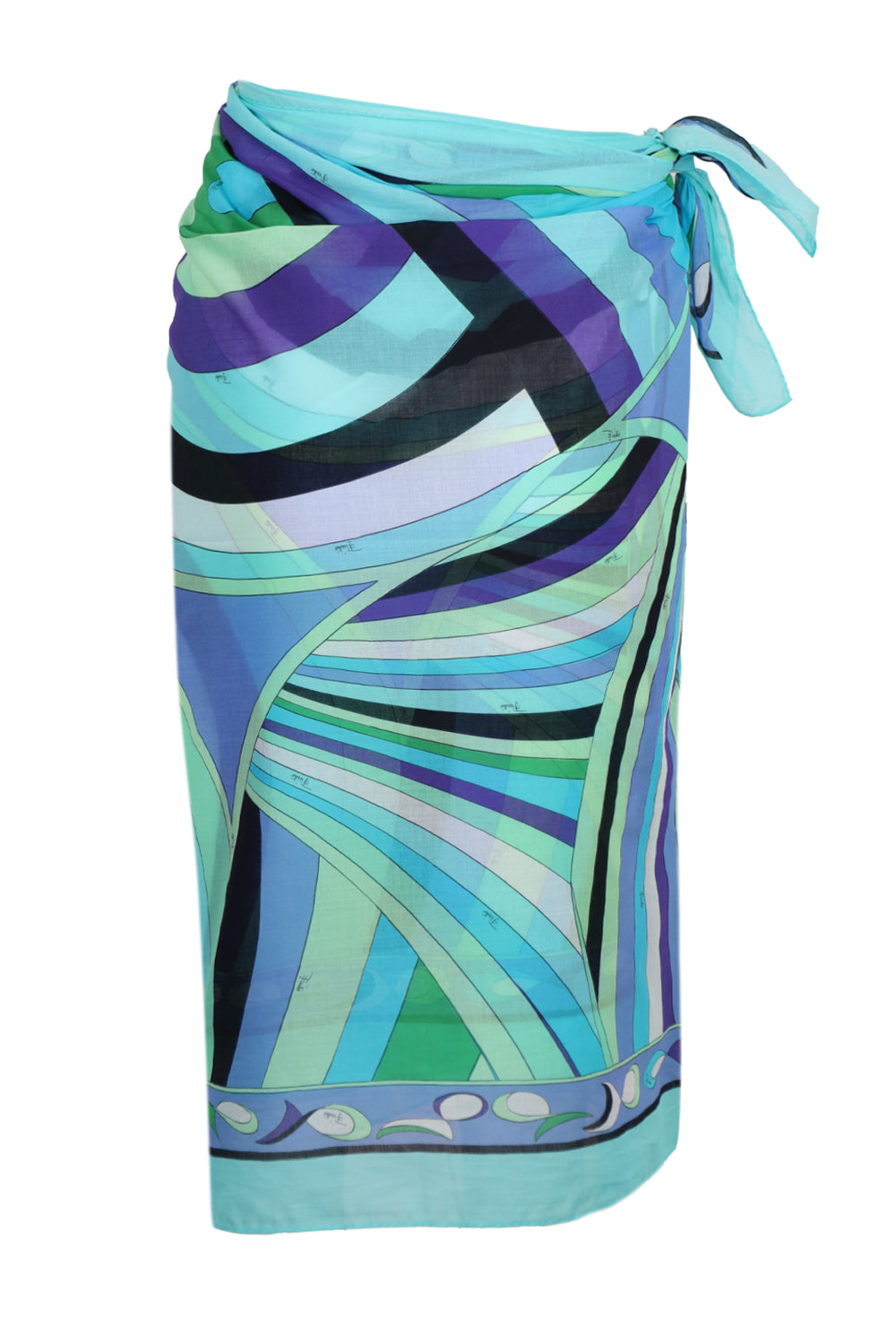 Load image into Gallery viewer, Cotton Pareo with Iris Print

