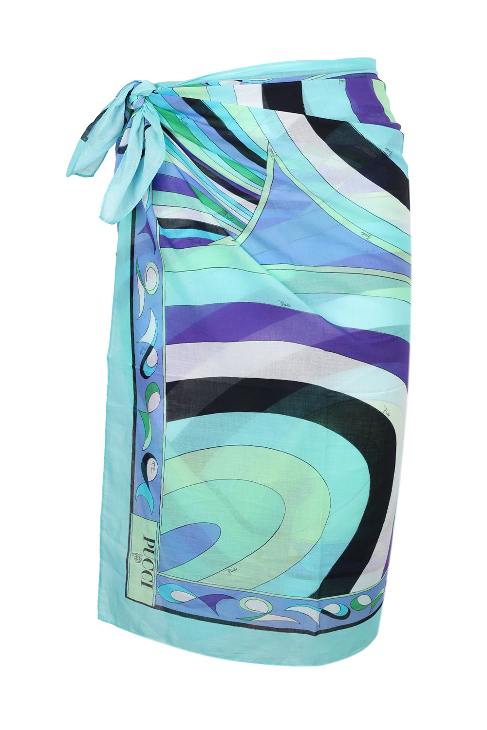Load image into Gallery viewer, Cotton Pareo with Iris Print
