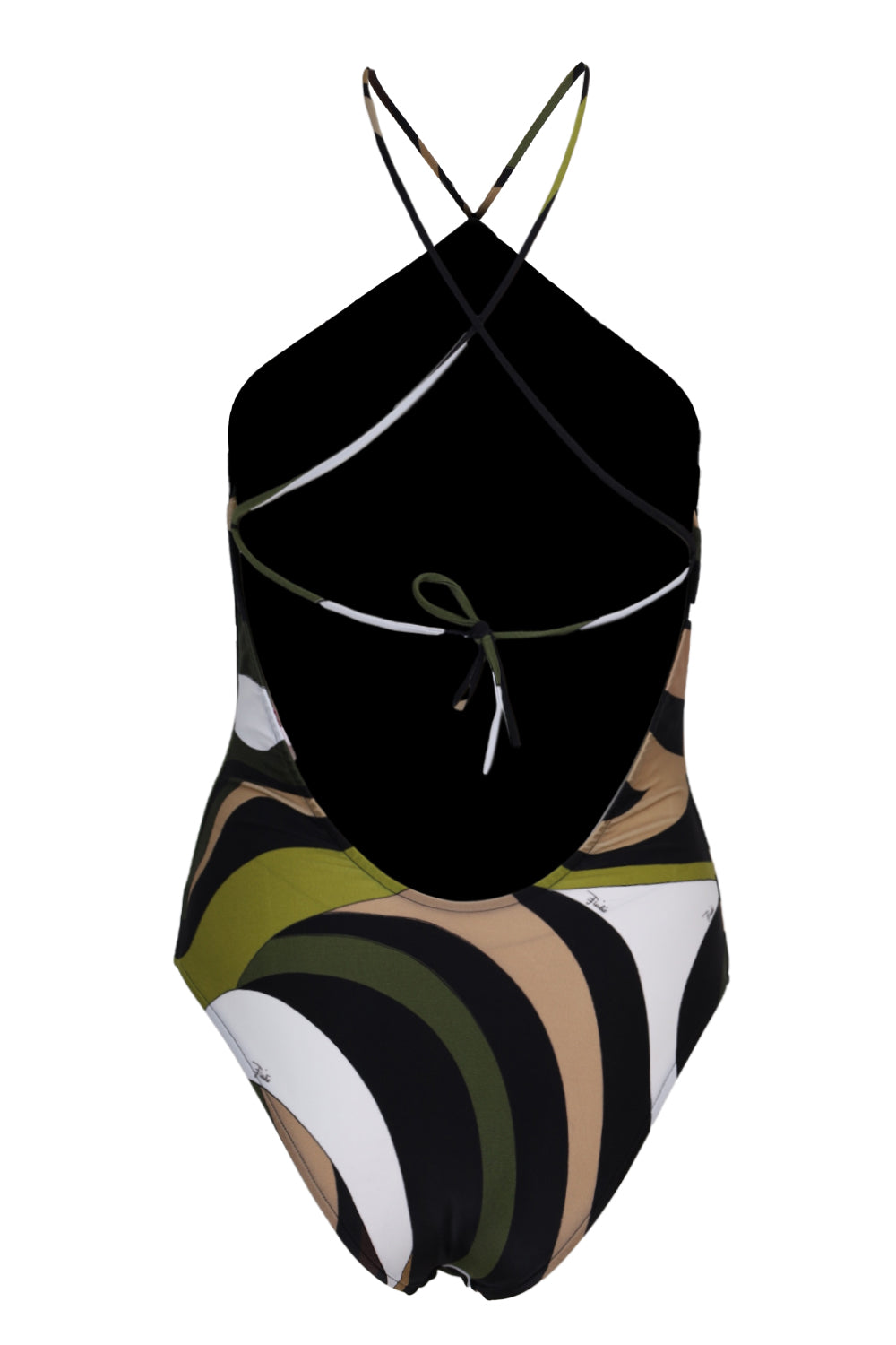 Load image into Gallery viewer, One-Piece Swimsuit with Crossed Straps in Marble Print
