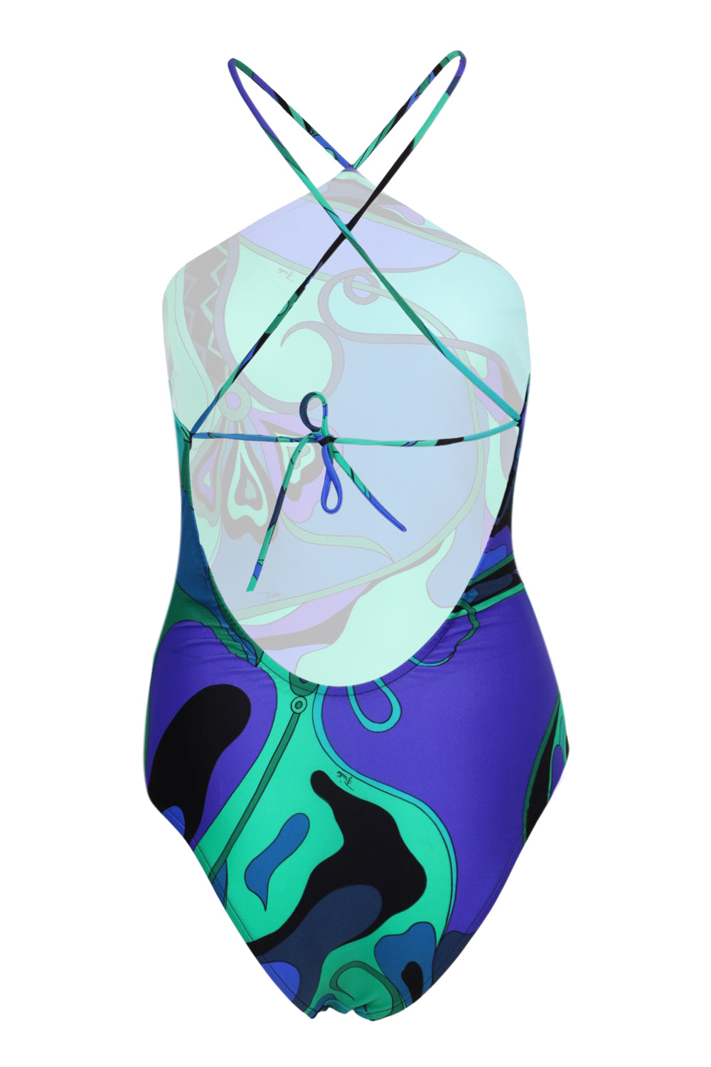 Load image into Gallery viewer, One-Piece Swimsuit with Crossed Straps in Orchid Print
