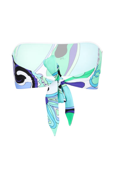 Orchid Print Bandeau Bikini Top