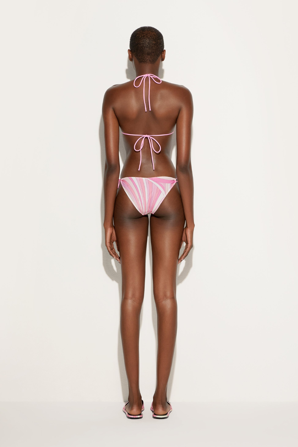 Load image into Gallery viewer, Rainbow Print Triangle Bikini Top

