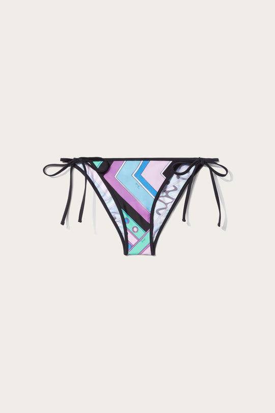 Vivara Print Bikini Briefs Celeste Bianco