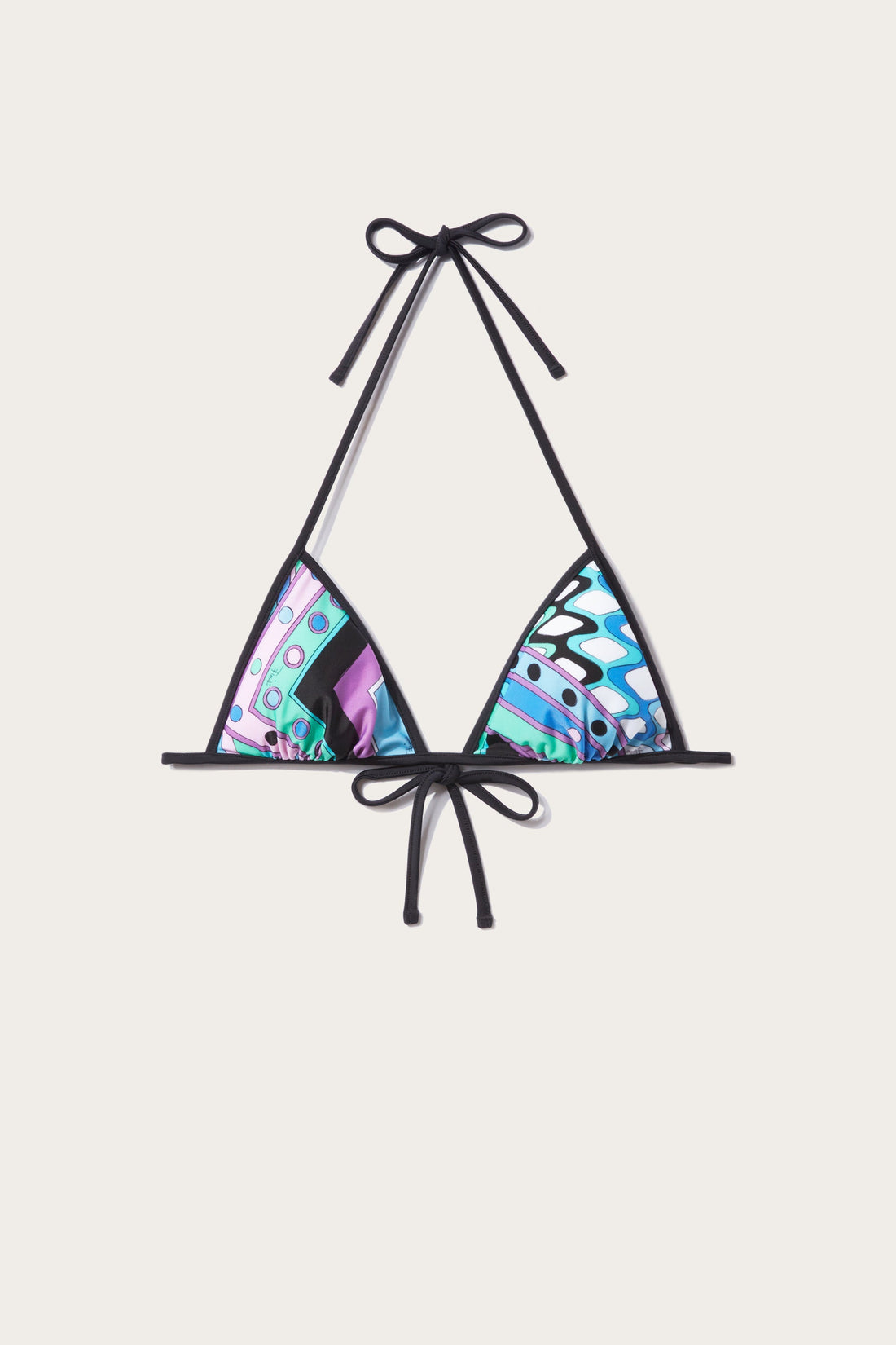 Load image into Gallery viewer, Vivara Print Bikini Top Celeste Bianco - Bikini Top
