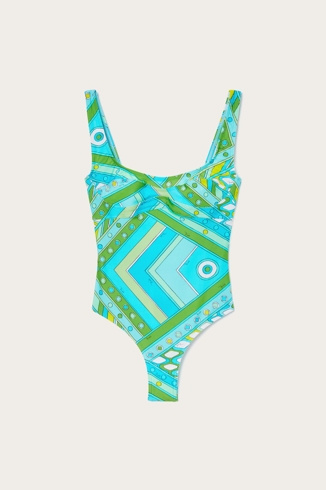 Load image into Gallery viewer, Vivara Print Swimsuit Turchese Lime - One Piece
