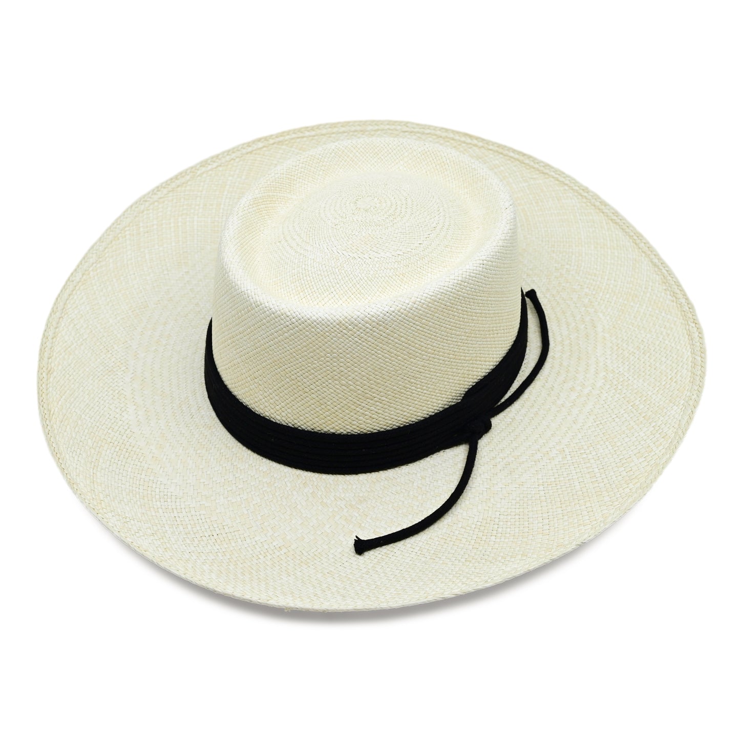 Load image into Gallery viewer, Puglia Polo Wide Brim Natural Hat With Black Cord - Hat
