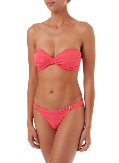 Martinique Top Coral Wave - Bikini Top