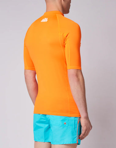 Short Sleeve Rash Guard Neon Orange - Rash Guard
