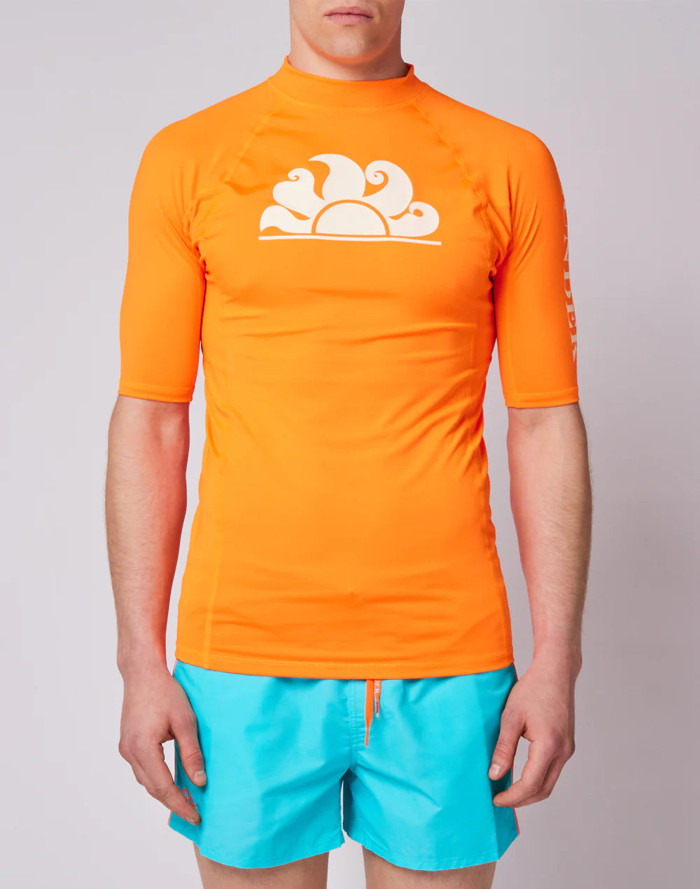 Short Sleeve Rash Guard Neon Orange - Rash Guard
