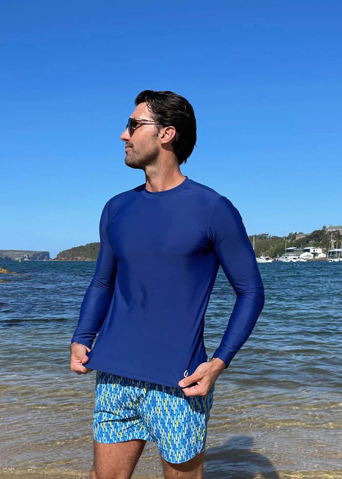 Load image into Gallery viewer, Rash Top Men’s Navy - Rash Vest
