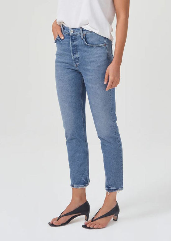 Load image into Gallery viewer, Womens Cropped Straight Leg Jeans
