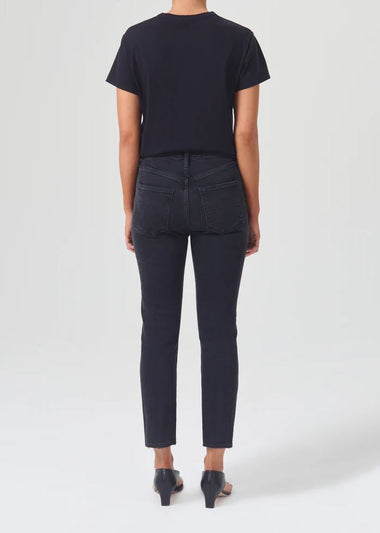 Ladies Straight Cropped Jeans