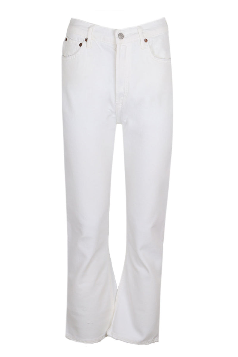 Riley High Rise Straight Crop In Sour Cream