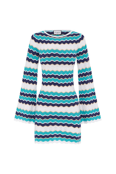 Hubert Mini Dress Blue Multi - Dress