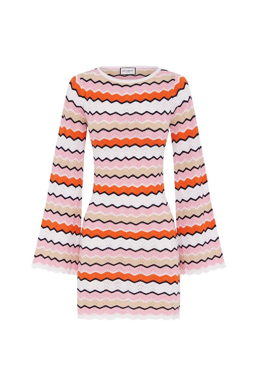 Load image into Gallery viewer, Hubert Mini Dress Pink Multi - Dress
