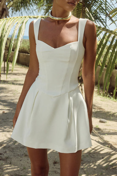 Bethani Mini Dress White - Dress