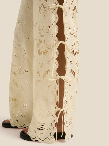 Sadie Pants Serpentine Broderie - Trousers