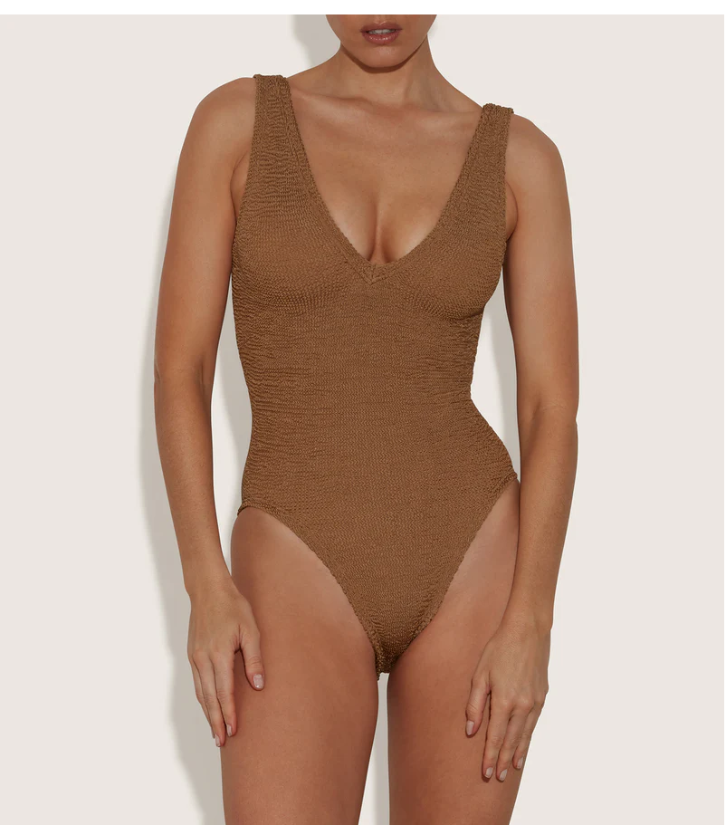 Sadie Swim Metallic Cocoa - ONE SIZE - One Piece