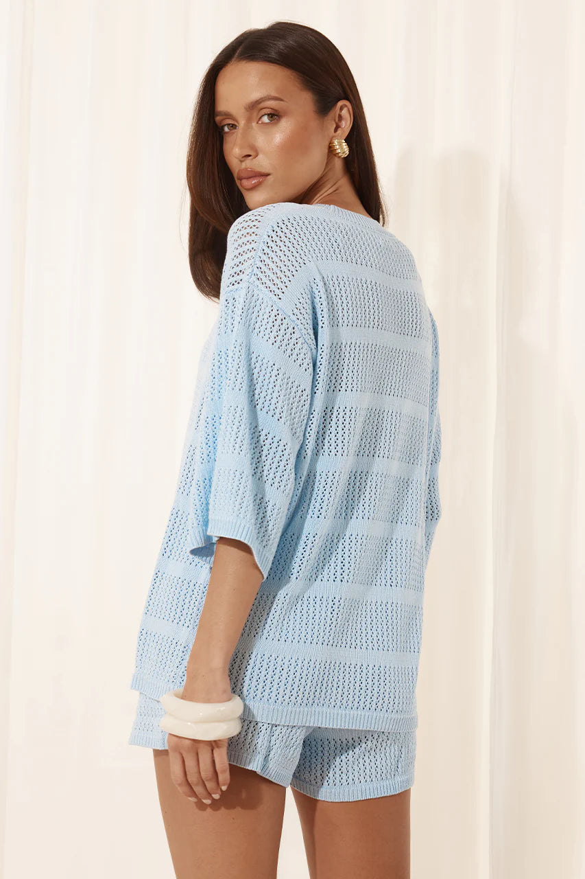 Load image into Gallery viewer, Samia Shirt Sky Blue - Top
