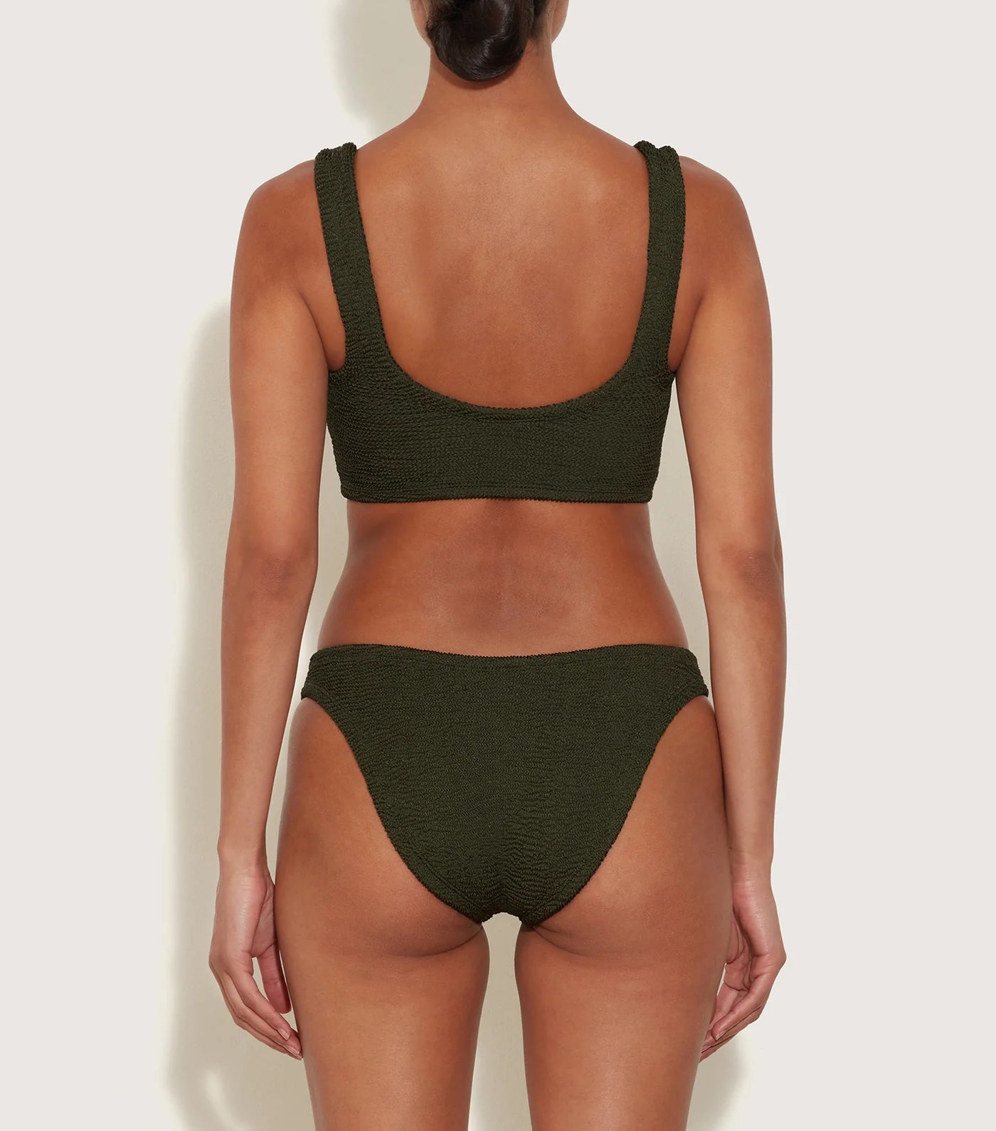 Load image into Gallery viewer, Hallie Bikini Metallic Khaki - ONE SIZE - Bikini

