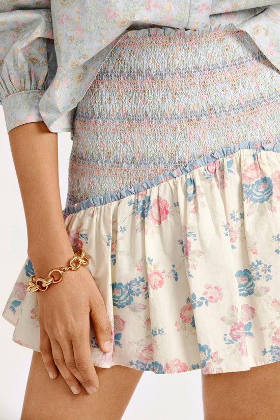Anguilla Skirt Pastel Lemon Blueberry