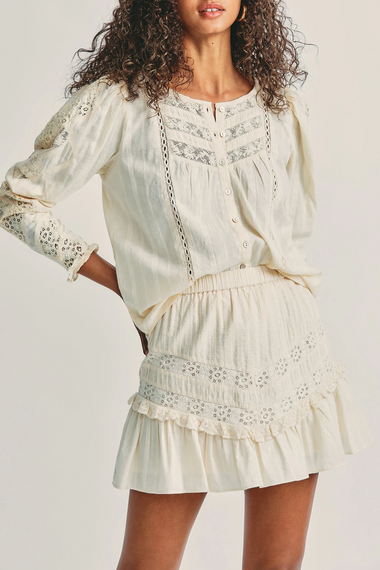 Cove Skirt Ivory - Skirt