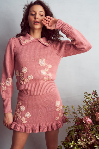 Union Collared Pullover Rose Blush - Pullover