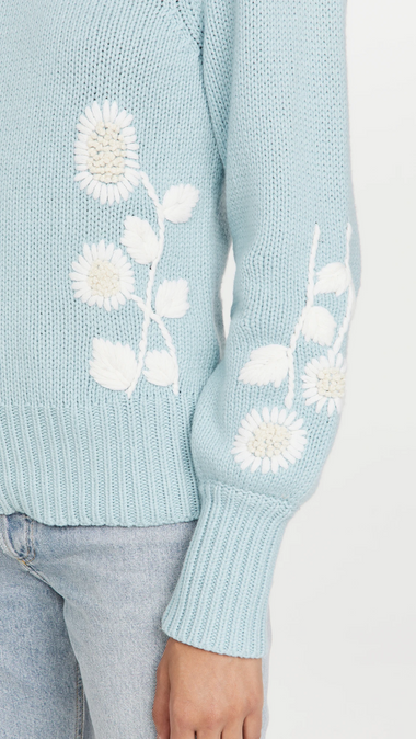 Union Collared Pullover Cornflower Blue - Pullover