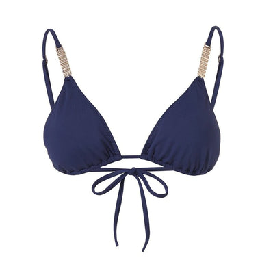 Maldives Navy Bikini Top - Bikini Top