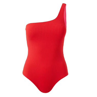 Palermo Red Ribbed One Piece - One Piece