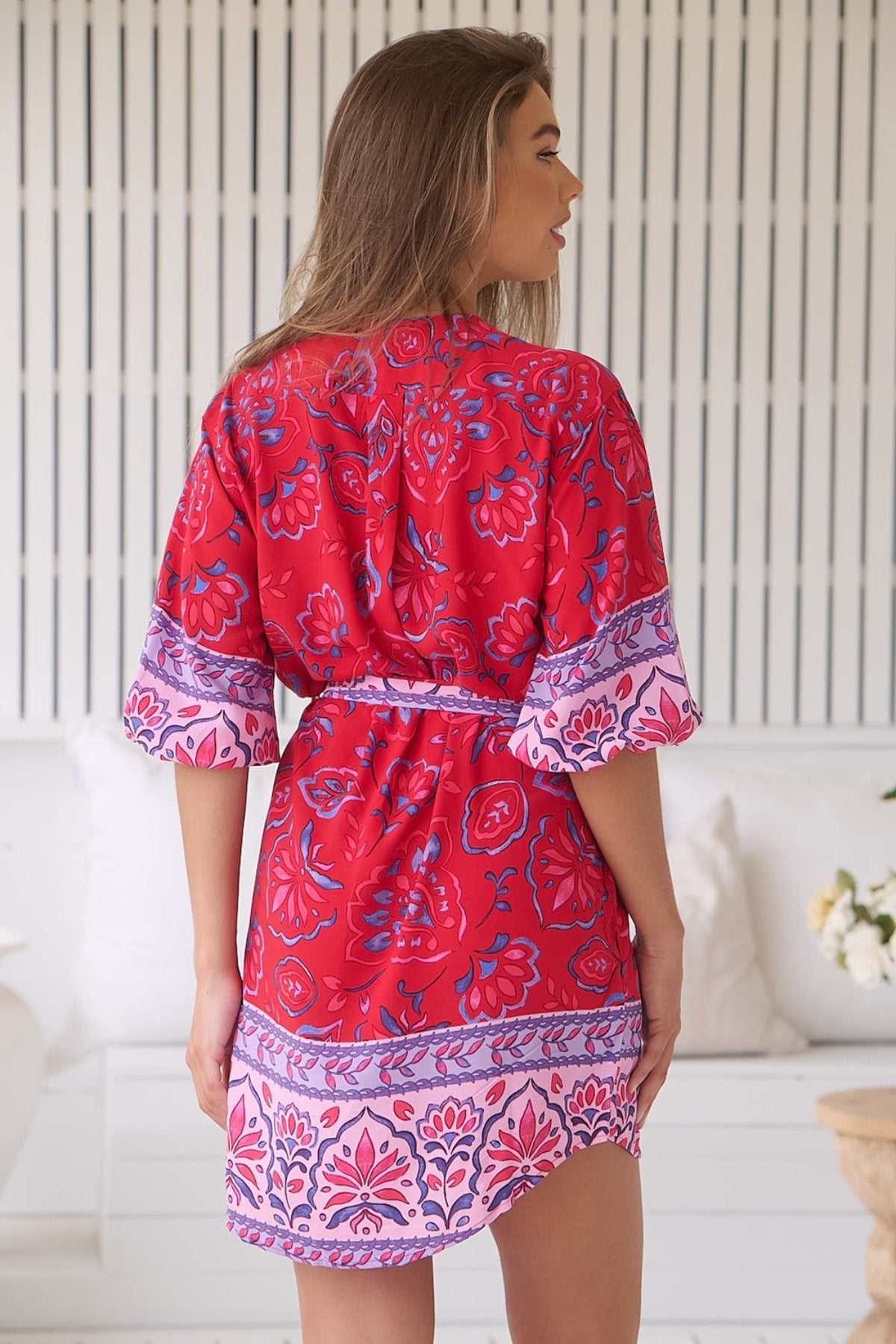 Load image into Gallery viewer, Florian Print Blair Mini Dress - Dress
