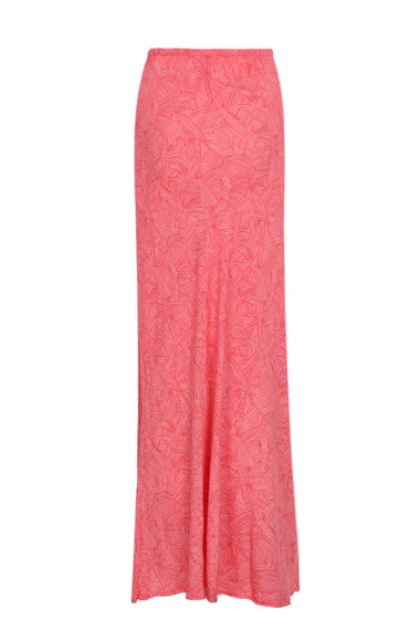 Little Bow Print Woods Maxi Skirt
