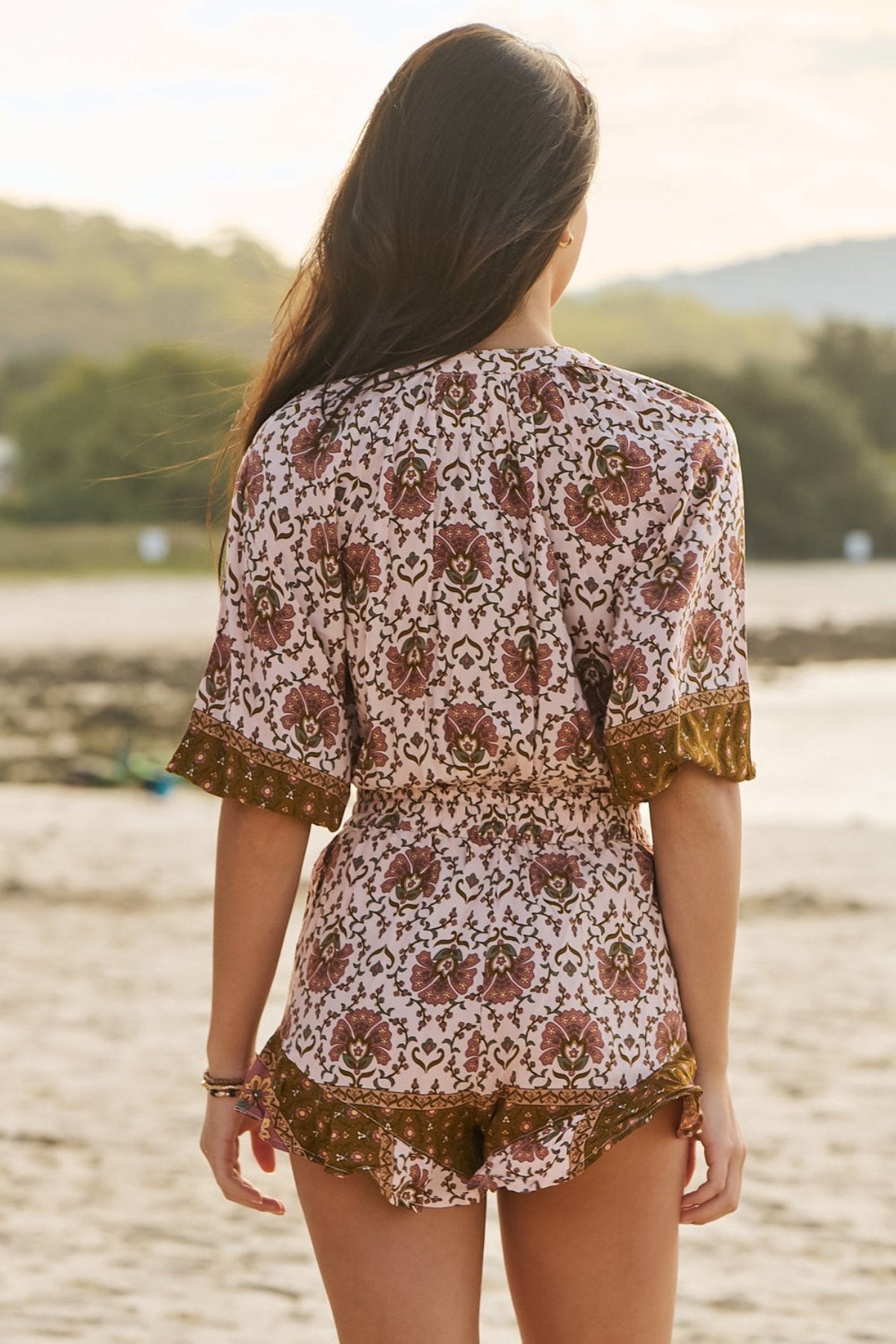 Load image into Gallery viewer, Wild Gypsy Print Dream Playsuit - Playsuit
