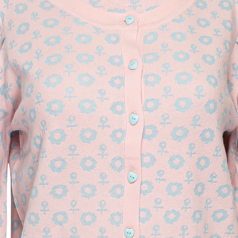 Larsen Cardigan Blue Rose